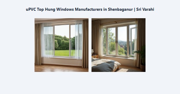 Cheap uPVC Top Hung Windows Manufacturers in Shenbaganur, Kodaikanal | Sri Varahi