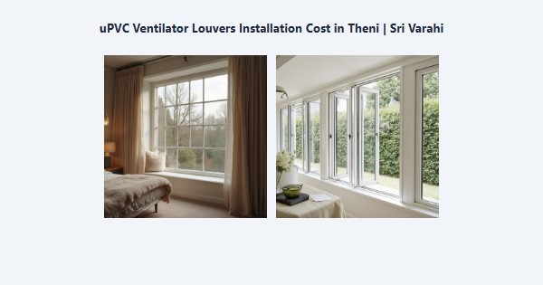 Cheap uPVC Ventilator Louvers Installation Cost in Theni | Sri Varahi