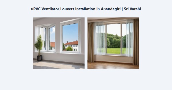 Cheap uPVC Ventilator Louvers Installation in Anandagiri, Kodaikanal | Sri Varahi