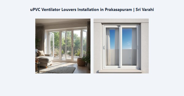 Cheap uPVC Ventilator Louvers Installation in Prakasapuram, Kodaikanal | Sri Varahi