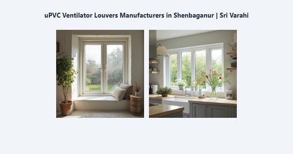 Cheap uPVC Ventilator Louvers Manufacturers in Shenbaganur, Kodaikanal | Sri Varahi
