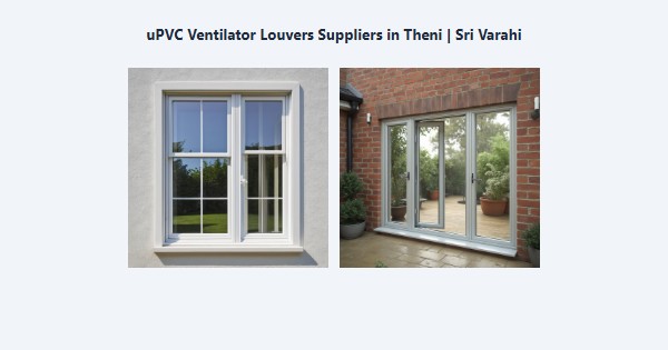 Cheap uPVC Ventilator Louvers Suppliers in Theni | Sri Varahi