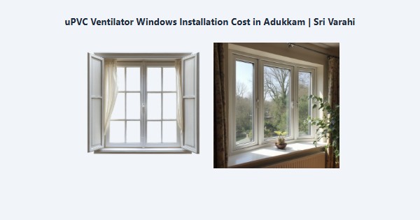 Cheap uPVC Ventilator Windows Installation Cost in Adukkam, Kodaikanal | Sri Varahi