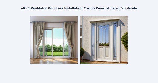 Cheap uPVC Ventilator Windows Installation Cost in Perumalmalai, Kodaikanal | Sri Varahi