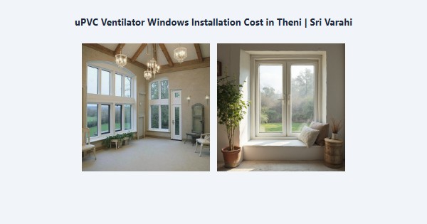 Cheap uPVC Ventilator Windows Installation Cost in Theni | Sri Varahi