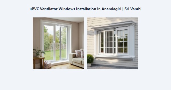 Cheap uPVC Ventilator Windows Installation in Anandagiri, Kodaikanal | Sri Varahi
