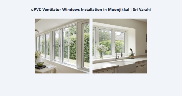 Cheap uPVC Ventilator Windows Installation in Moonjikkal, Kodaikanal | Sri Varahi
