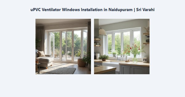 Cheap uPVC Ventilator Windows Installation in Naidupuram, Kodaikanal | Sri Varahi