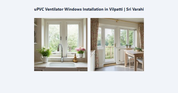 Cheap uPVC Ventilator Windows Installation in Vilpatti, Kodaikanal | Sri Varahi