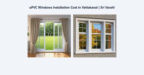 Cheap uPVC Windows Installation Cost in Vattakanal, Kodaikanal | Sri Varahi