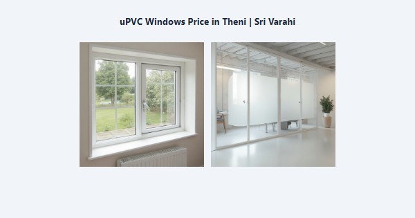 Cheap uPVC Windows Price in Theni | Sri Varahi