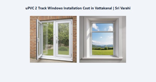 Top uPVC 2 Track Windows Installation Cost in Vattakanal, Kodaikanal | Sri Varahi