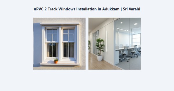 Top uPVC 2 Track Windows Installation in Adukkam, Kodaikanal | Sri Varahi