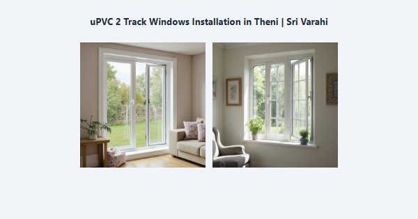 Top uPVC 2 Track Windows Installation in Theni | Sri Varahi