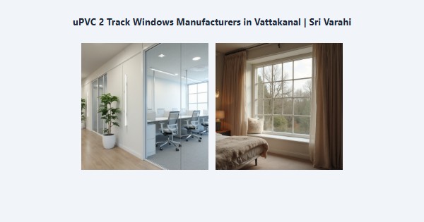 Top uPVC 2 Track Windows Manufacturers in Vattakanal, Kodaikanal | Sri Varahi