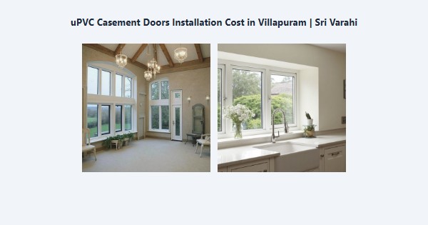 Top uPVC Casement Doors Installation Cost in Villapuram, Madurai | Sri Varahi
