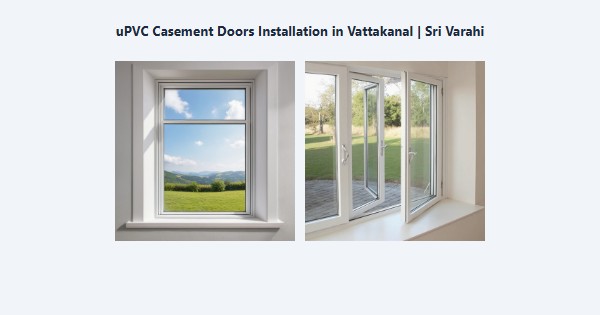 Top uPVC Casement Doors Installation in Vattakanal, Kodaikanal | Sri Varahi