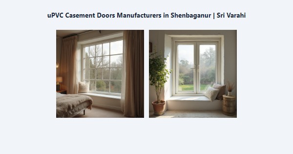 Top uPVC Casement Doors Manufacturers in Shenbaganur, Kodaikanal | Sri Varahi