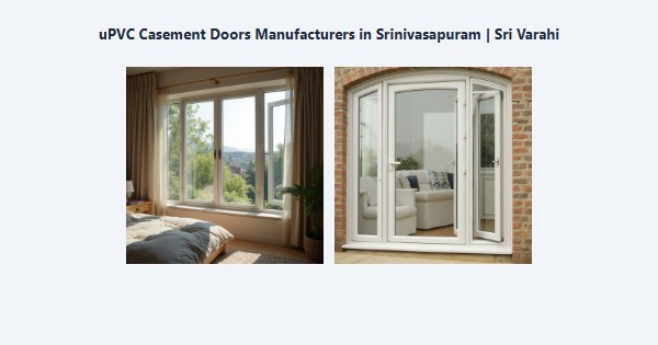 Top uPVC Casement Doors Manufacturers in Srinivasapuram, Kodaikanal | Sri Varahi