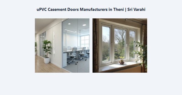 Top uPVC Casement Doors Manufacturers in Theni | Sri Varahi
