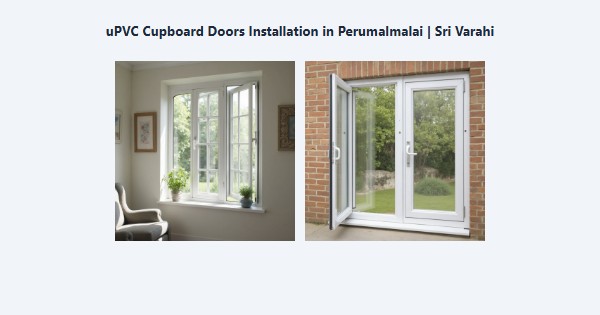 Top uPVC Cupboard Doors Installation in Perumalmalai, Kodaikanal | Sri Varahi