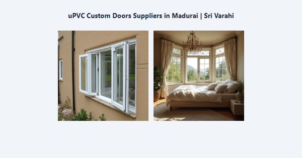Top uPVC Custom Doors Suppliers in Madurai | Sri Varahi