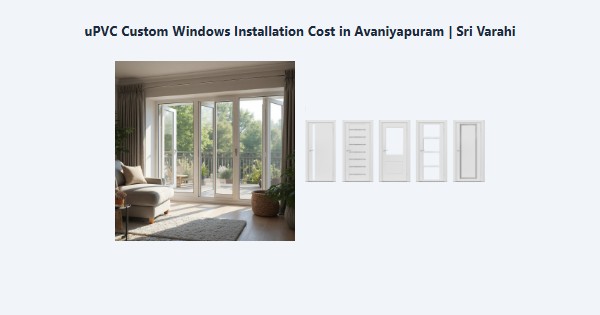 Top uPVC Custom Windows Installation Cost in Avaniyapuram, Madurai | Sri Varahi