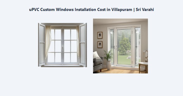 Top uPVC Custom Windows Installation Cost in Villapuram, Madurai | Sri Varahi
