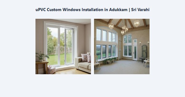 Top uPVC Custom Windows Installation in Adukkam, Kodaikanal | Sri Varahi