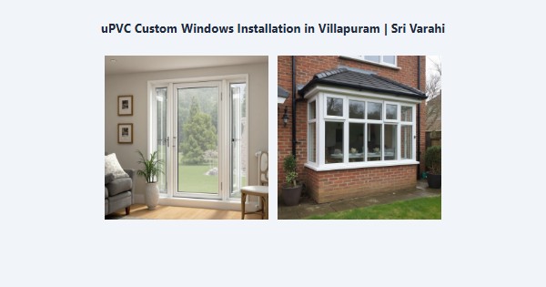Top uPVC Custom Windows Installation in Villapuram, Madurai | Sri Varahi