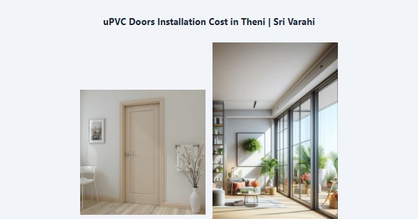 Top uPVC Doors Installation Cost in Theni | Sri Varahi