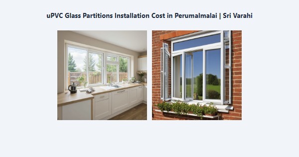 Top uPVC Glass Partitions Installation Cost in Perumalmalai, Kodaikanal | Sri Varahi