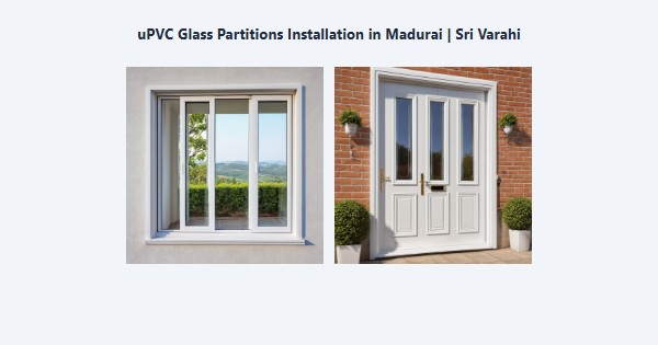 Top uPVC Glass Partitions Installation in Madurai | Sri Varahi