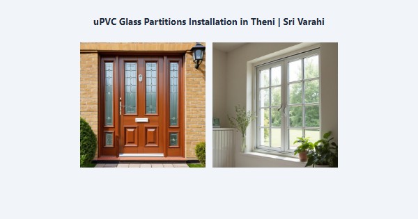 Top uPVC Glass Partitions Installation in Theni | Sri Varahi