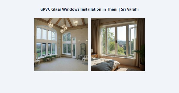 Top uPVC Glass Windows Installation in Theni | Sri Varahi