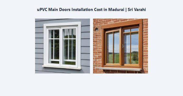 Top uPVC Main Doors Installation Cost in Madurai | Sri Varahi