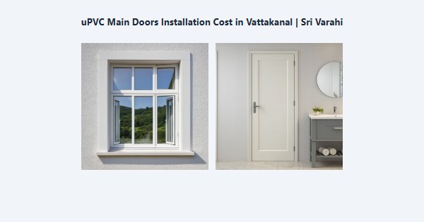 Top uPVC Main Doors Installation Cost in Vattakanal, Kodaikanal | Sri Varahi