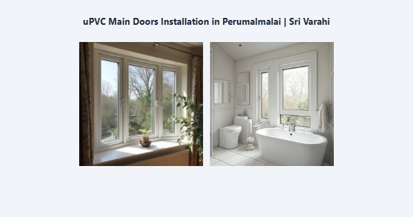 Top uPVC Main Doors Installation in Perumalmalai, Kodaikanal | Sri Varahi