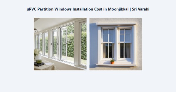 Top uPVC Partition Windows Installation Cost in Moonjikkal, Kodaikanal | Sri Varahi
