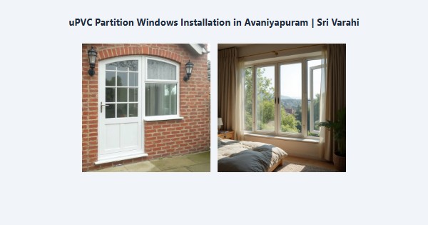 Top uPVC Partition Windows Installation in Avaniyapuram, Madurai | Sri Varahi