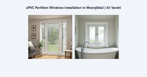 Top uPVC Partition Windows Installation in Moonjikkal, Kodaikanal | Sri Varahi