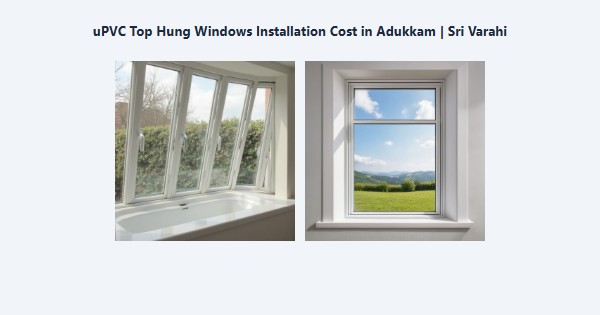 Top uPVC Top Hung Windows Installation Cost in Adukkam, Kodaikanal | Sri Varahi