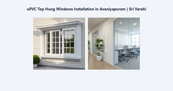 Top uPVC Top Hung Windows Installation in Avaniyapuram, Madurai | Sri Varahi