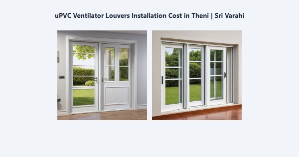 Top uPVC Ventilator Louvers Installation Cost in Theni | Sri Varahi