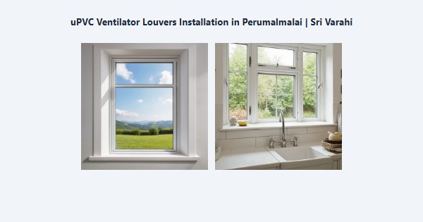 Top uPVC Ventilator Louvers Installation in Perumalmalai, Kodaikanal | Sri Varahi