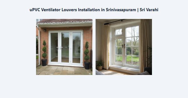 Top uPVC Ventilator Louvers Installation in Srinivasapuram, Kodaikanal | Sri Varahi