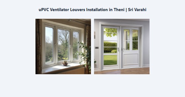 Top uPVC Ventilator Louvers Installation in Theni | Sri Varahi