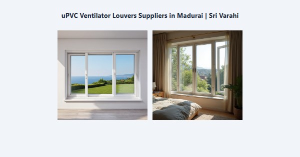 Top uPVC Ventilator Louvers Suppliers in Madurai | Sri Varahi