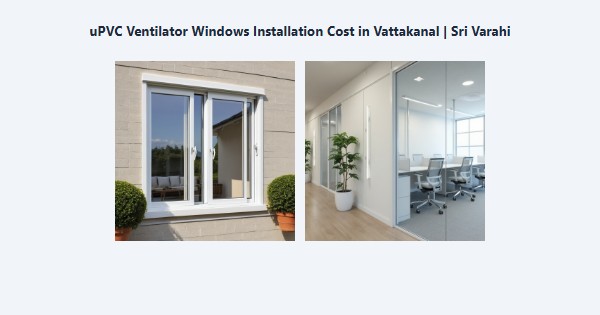 Top uPVC Ventilator Windows Installation Cost in Vattakanal, Kodaikanal | Sri Varahi
