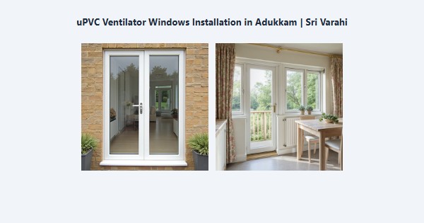 Top uPVC Ventilator Windows Installation in Adukkam, Kodaikanal | Sri Varahi